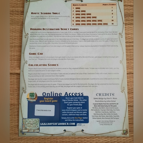 Days of Wonder Ticket to Ride Train Adventure Board Game, Alan R. Moon- Complete - Picture 8 of 13